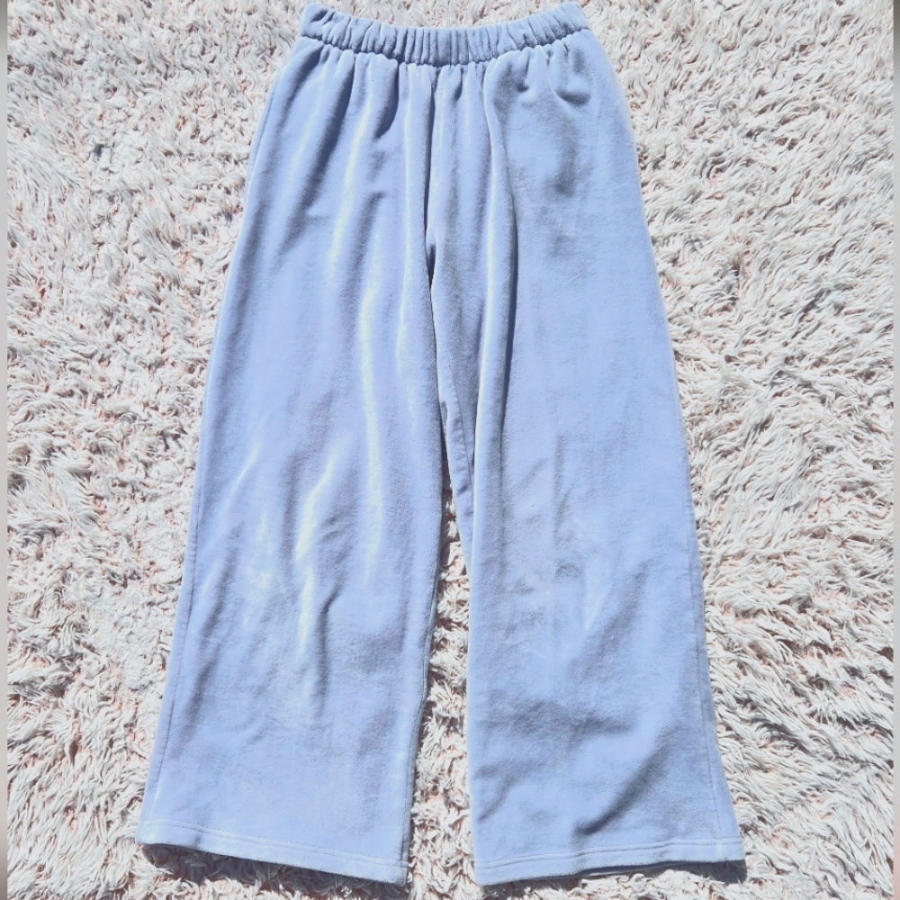 🩵Baby Blue Velour Pants